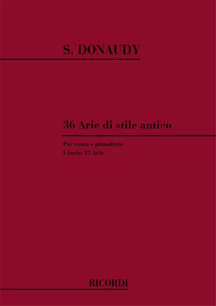 36 Arie Di Stile Antico I Serie